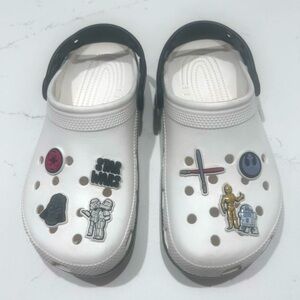 Starwars Disneyland White and Black Crocs